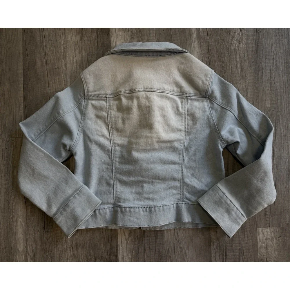 Lot of 3 Girls' Blue Denim Jean Jackets Pockets  And Jeans Size M 7/8 And 7